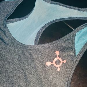 OrangeTheory Fitness Gray Blue Workout Tank